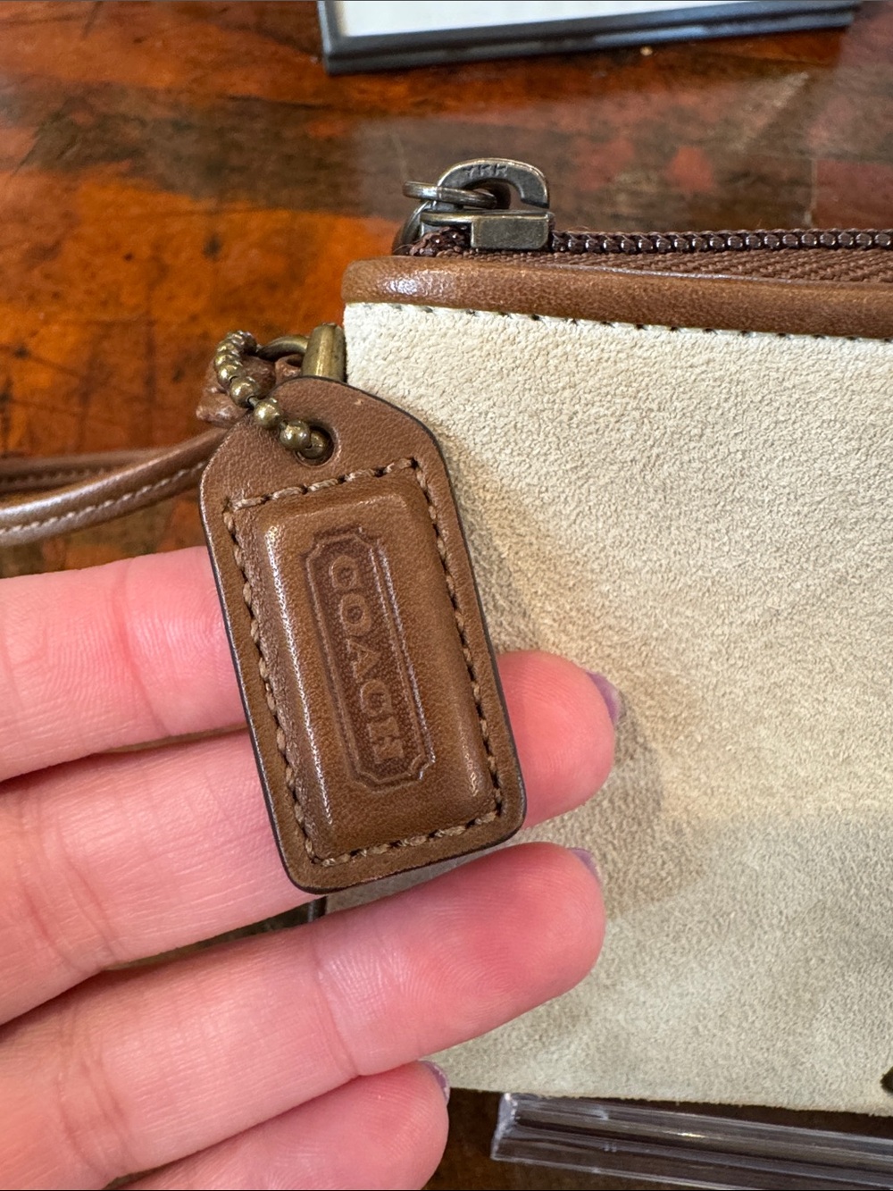Vintage Coach Suede Corset Laced Wristlet (Style 7139) - Picture 2 of 13